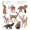 Simulação Transfronteiriça Mini Fazenda Aves Galinha Pato Ganso Vaca Ouro Animal Pequeno Modelo em Miniatura Ornamentos de Mesa de Areia Atacado
