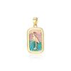Collar Colgante de Tarot con Colgantes de Flor de Crisantemo de Coco Cisne con Baño de Oro de 18 Quilates Retro Europeo y Americano Accesorios de Colgante