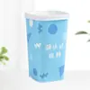 Copos de Papel Descartáveis Atacado com Impressão Pe Dupla, Copos de Papel Quadrados Espessados para Chá de Leite, Suco, Bebidas Quentes e Frias, Para Viagem com Tampa