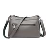 Bolso de piel suave para mujer, novedad de 2024, sencillo, multicapa, para madres de mediana edad, bandolera de hombro, mochila pequeña para mujer.