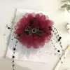 Flor de Peônia Nova Presilha de Cabelo Super Grande Pinça para Prender Cabelo para Exibição Larga Lateral Topo Craniano Novo Estilo Outono e Inverno Elegante Versátil Pinça de Tubarão
