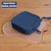 Bolsa Pequeña Cuadrada de Silicona para Guardar Monedas, Lápiz Labial, Tarjetas Bancarias, Auriculares, Bolsa de Almacenamiento con Cremallera, Llavero, Bolso Pequeño Estilo Ins