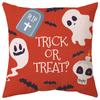 Nueva funda de almohada de dibujos animados de Halloween de Amazon, suministros de oficina, decoración de sofá, funda de almohada para mesita de noche navideña