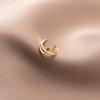 Nalan S925 Plata Estrella Dulce Clip de Oreja para Mujer Estilo Coreano Línea Simple Aretes de Tres Capas Sin Perforación M00323