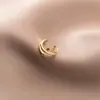 Love Lodge s925 Plata Estrella Dulce Clip de Oreja para Mujer Aretes Simples de Línea de Tres Capas Estilo Coreano M00323