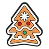 Encantos de Zueco de Dibujos Animados de PVC para Navidad Copo de Nieve Hombre de Jengibre Muñeco de Nieve Hebillas de Zapato de Goma Blanda Accesorios de Decoración de Zapatos DIY Festivos