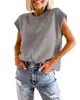 Chaleco de punto para mujer de comercio exterior europeo y americano 2026 Estilo Nuevo de Principios de Otoño Holgado Sin Mangas Cuello Redondo Tejido Delgado