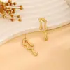 Pendientes de metal con diseño de mariposa y flor, estilo personalidad, Europa y Estados Unidos, para mujer, con sentido exagerado, textura plisada, joyería para orejas