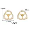 Pendientes DIY de Gama Alta Soporte para Perlas Aguja de Plata 925 Zirconia Cortada Accesorios de Material para Pendientes Caseros Fábrica Venta al por Mayor