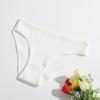 Nuevas Braguitas de Algodón Puro con Hilo para Mujer Color Sólido Cintura Baja Cómodas Transpirables Doble Capa Ropa Interior para Niñas Se Venden por Separado