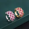 Anillo Transfronterizo Europeo y Americano 2023 Anillo de Platino Simulado Estilo Retro Brilla con Diamante para Mujeres