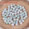 Jadé Natural contas redondas com furo grande Contas da sorte de jadé Contas espaçadoras Acessórios de contas feitos à mão DIY Contas de jadé com furo grande Contas soltas