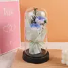 Ramo de Pulgar de Rosa y Clavel Regalo del Día de la Madre Exquisita Cúpula de Cristal Flor de Jabón de Confesión Flor Eterna Regalo