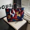2026 Nuevo Sitio Independiente Transfronterizo Temu Bolso de Mano Impermeable PVC+Lona Portátil de Viaje Bolso de Hombro Bolso Tote