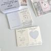Mini tarjeta plegable de cartón para proteger tarjetas pequeñas, material de embalaje, decoración, plegable, bricolaje, mensaje, tarjeta de felicitación