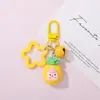 Llavero colgante de muñeca de fruta de dibujos animados estrella, accesorio de llavero de cuentas 3D lindo para DIY, regalo pequeño