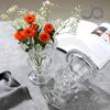 Estilo Europeu Criativo Entrada Luxo Vento Romano Lâmpada Vaso de Vidro Alto Perna Transparente Arranjo de Flores Quarto Pequeno Castiçal Ins Pousada