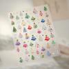 Pegatinas Populares de Navidad para Uñas Tensor Transfronterizas Tl409 Pegatinas de Uñas de Árbol de Navidad Coloridas Tridimensionales Adecuadas para Niños