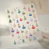Tiesu Nueva Tecnología Casual Alivio Pegatinas para Uñas Tl-409 Árbol de Navidad Disponibles para Niños Pegatinas Populares para Uñas