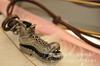 Moda europea y americana cadena larga para suéter zapatos retro cadena de suéter de cuero Hecho a mano longitud ajustable