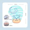 Mouse Pad de Pulso de Silicone Desenho Animado Criativo Artístico Espuma de Memória Suporte para Bowl de Mão para Mouse Teclado Espessado Conforto de Escritório