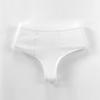 Tanga de Cintura Alta para Mujer al Por Mayor Personalizada 114 Cintura Alta 40 Unidades Algodón Peinado Calzoncillos Sexy que Cubren los Glúteos