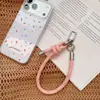 Hd216A06 Cordón Tejido Simple Estilo Dopamina Correa para Teléfono Llavero Colgante Accesorio para Bolso con Almohadilla para Teléfono