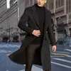Transfronteiriço 2023 Novo Comércio Exterior Casaco Longo Masculino Britânico Casaco de Lã desejo Casaco de Lã Masculino