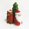 Papá Noel Tallado Puro Hecho a Mano en Madera Maciza Adornos para Sala de Estar Oficina Escritorio Accesorios Creativos para el Hogar Regalos Navideños