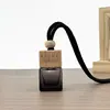 Colgante Perfume de Coche Botella de Aromaterapia para Coche Botella Vacía 8ml Botella Cuadrada de Vidrio Color Degradado Colgante para Espejo Retrovisor de Coche