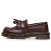 Mocasines con borlas transfronterizas de cuero genuino para mujer, zapatos bajos pequeños de cuero, zapatos casuales de punta redonda para estudiantes de moda de estilo británico para mujer