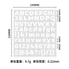 Amazon DIY Coloridos 26 Letras Mayúsculas y Minúsculas del Inglés, Números y Símbolos Pegatinas Dibujos Animados Decorativas Creativas Etiquetas