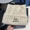 Bonito Gorro de Punto con Orejas de Gato para Mujer, Nuevo Estilo Otoño/Invierno 2026, Engrosado para Calor, Hace que la Cara se Vea Más Pequeña, Circunferencia de Cabeza Grande