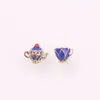 Conjunto de Bule, Xícara de Chá, Pulseira, Colar, Brincos Esmaltados com Pedras de Diamante, Venda Quente Transfronteiriça, Joias Criativas Personalizadas no Atacado