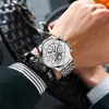 Relógio Masculino Midnitestar Hollow High-End Luminoso à Prova d'Água Masculino Atacado Venda Quente Transfronteiriça Quartzo Aço