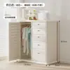 Gabinete de almacenamiento de juguetes para niños, Estante de almacenamiento para bebés, Gabinete de almacenamiento de clasificación para bebés, Mesa de alimentación, Armario integrado