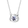 Popular Collar Inteligente de Gato Hello Kitty, Diseño de Nicho para Niñas Pequeñas, Cadena para Clavícula de Corazón Pulsante