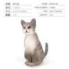 Modelo de Gato Artificial Infantil Gato Ragdoll Gato Laranja Preguiçoso Gato Cinza Segurando o Pé Postura Dormindo Gato Flor Postura Deitada Ornamento de Gato Siamês