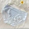 Luar ouro laço gelo seda cueca feminina mid- cintura baixa puro desejo feminino feminino sexy atacado feminino