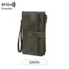 Nuevo monedero de mujer anti-magnético RFID transfronterizo con múltiples ranuras para tarjetas 70% de descuento Cartera larga Bolso de mano de moda retro europeo y americano