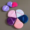 Esponja de Polvo Suelto de Doble Cara Triangular Flocada Transfronteriza Esponja de Maquillaje con Cojín de Aire Esponja de Polvo Denso Terciopelo de Cristal Súper Suave Esponja de Polvo Forma de Gota de Agua