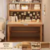 Escritorio de Madera Maciza Mesa de Estudio para Niños Escritorio de Escritura para Estudiantes en Casa Mesa Larga Simple Moderna para Habitación con Cajones