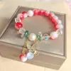 Pulsera Estilo Chino Mariposa Explosión Tapa de Leche Diseño de Nicho Ins Bosque Dulce con Cuentas Joyería para Mejor Amiga Pulsera de Cristal