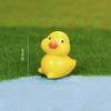 Ornatos de micro paisagem simulação mini pato amarelo cena miniatura artesanatos acessórios para bonsai decorações de casa atacado