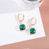 Pendientes Mori Dopamina Cuadrados Frescos Estilo Coreano Pendientes de Temperamento Exquisito Pendientes Geométricos de Azúcar Cuadrados Pequeños para Mujer