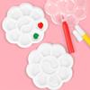 Paleta Desechable Transfronteriza Sin Lavado Acuarela para Niños Arte para Niños Pequeños Pintura Paleta de Yeso para Grafiti Plato Flor de Ciruelo