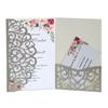 Transfronteiriço de estilo europeu glitter papel glitter laser cartões oco convites de negócios convites de casamento Yiwu atacado