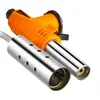 Maçarico com cartucho de gás, cabeça de maçarico para uso doméstico e externo, maçarico anti-queimadura, maçarico de butano invertido, ignição eletrônica