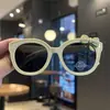 Óculos de Sol Polarizados Infantis com Laço Simples, Óculos de Sol Versáteis da Moda para Meninas, Óculos para Fotos de Proteção Solar de Verão