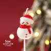 Decoraciones para Pastel de Velas Navideñas 2025 Adornos Árbol de Navidad Hombre Mayor Muñeco de Nieve Fiesta de Nochebuena Decoración para Hornear